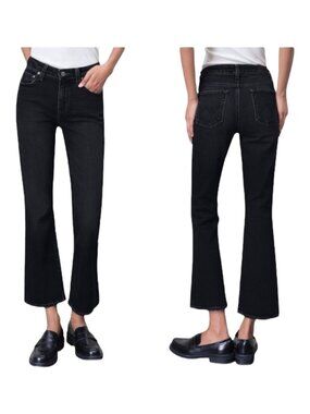 Edwin Lark Ankle Bootcut Jeans In Onyx Black